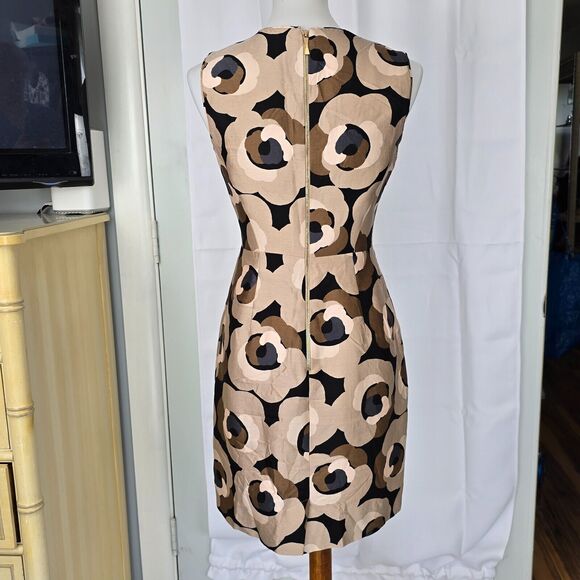 Kate Spade Silk Deco Rose Della Sheath Sleeveless Dress Size 4 - Picture 7 of 14